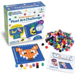 Learning Resources STEM Explorers Pixel Art Challenge, 402 Pieces, Ages‎ 5